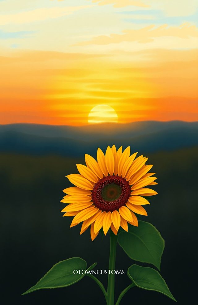 Sunflower Field Artistic Landscape