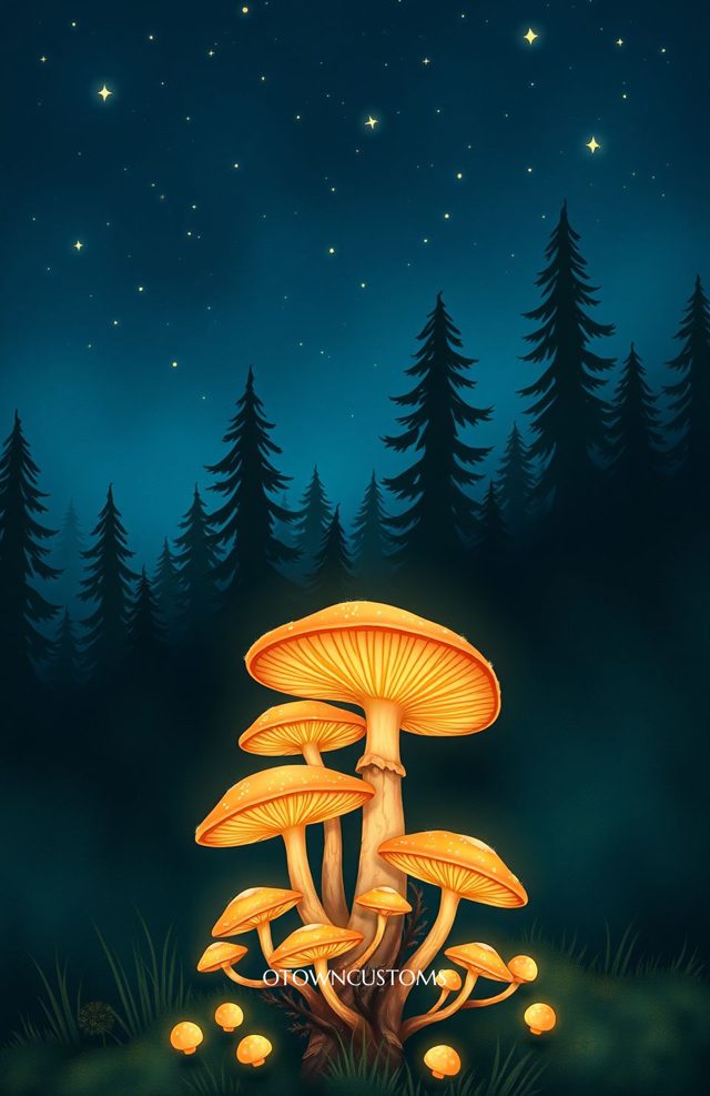 Glowing Mushroom Grove