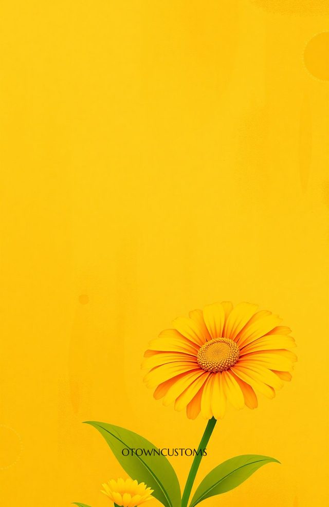 Minimalist Retro Daisy Flower