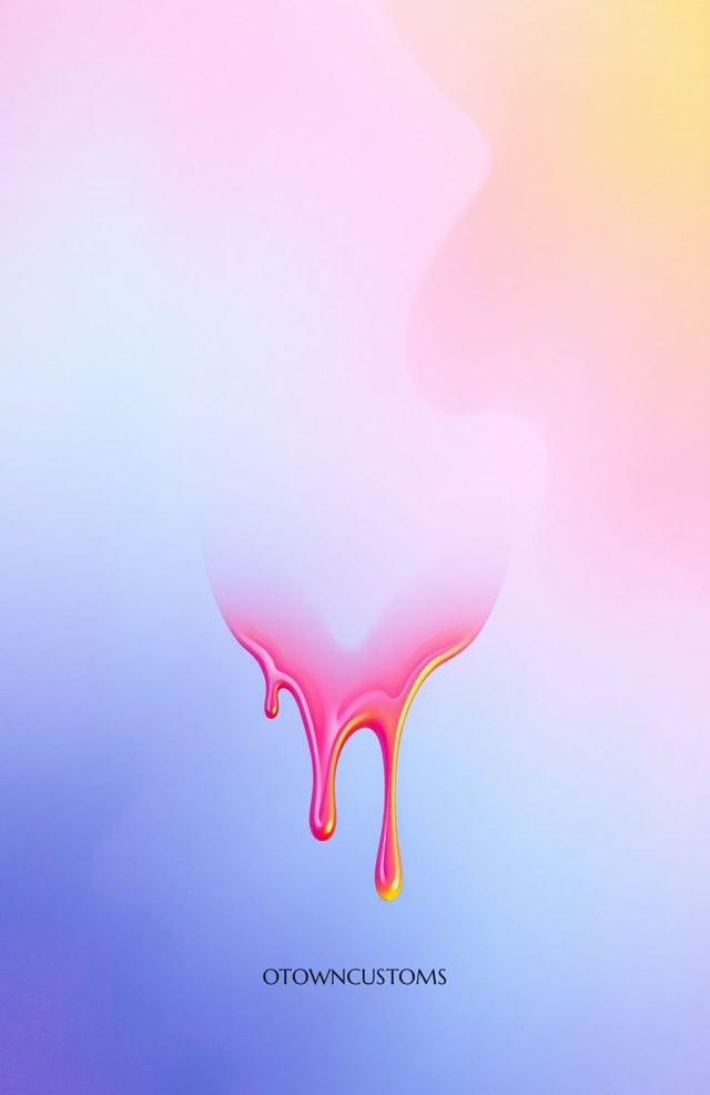 Rainbow Sherbet Dripping Paint