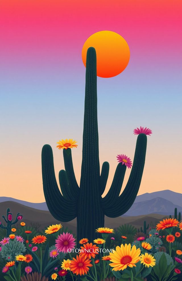 Desert Bloom Vibrant Landscape