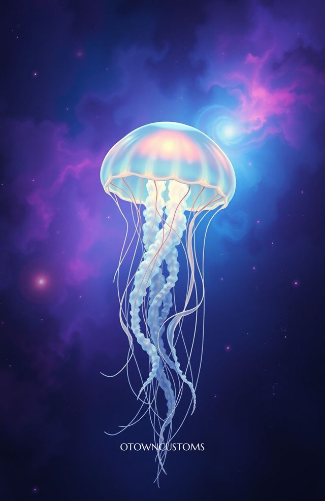 Ethereal Cosmic Jellyfish Nebula