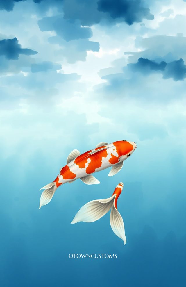 Koi Pond Painterly Realism