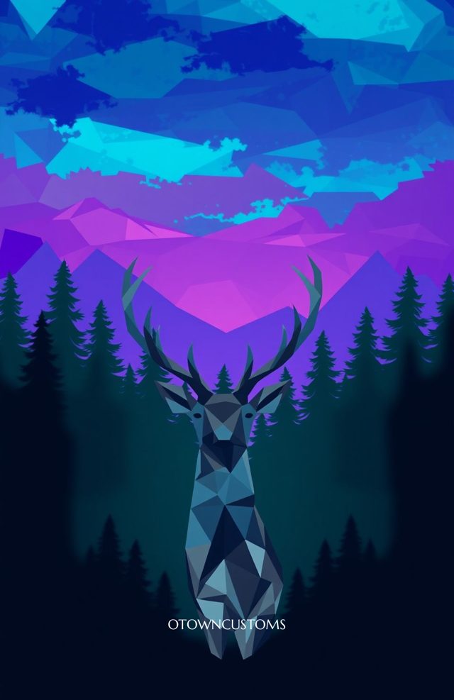 Geometric Forest Fantasy Low-Poly