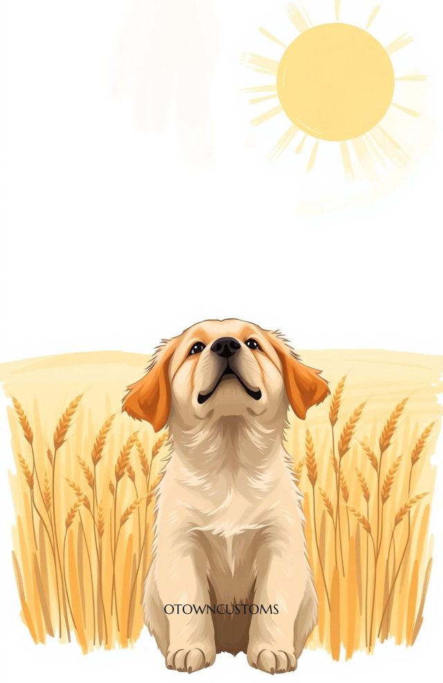 Golden Retriever Puppy Watercolor