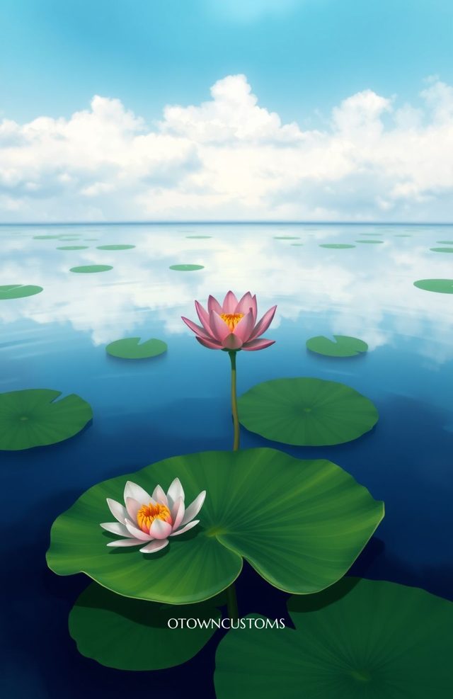 Serene Water Lily Pond Bliss