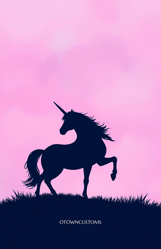 Magical Unicorn Minimalist Silhouette