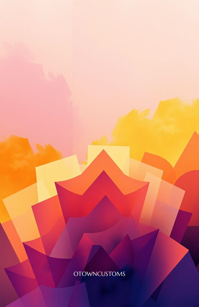 Abstract Geometric Prism Gradient