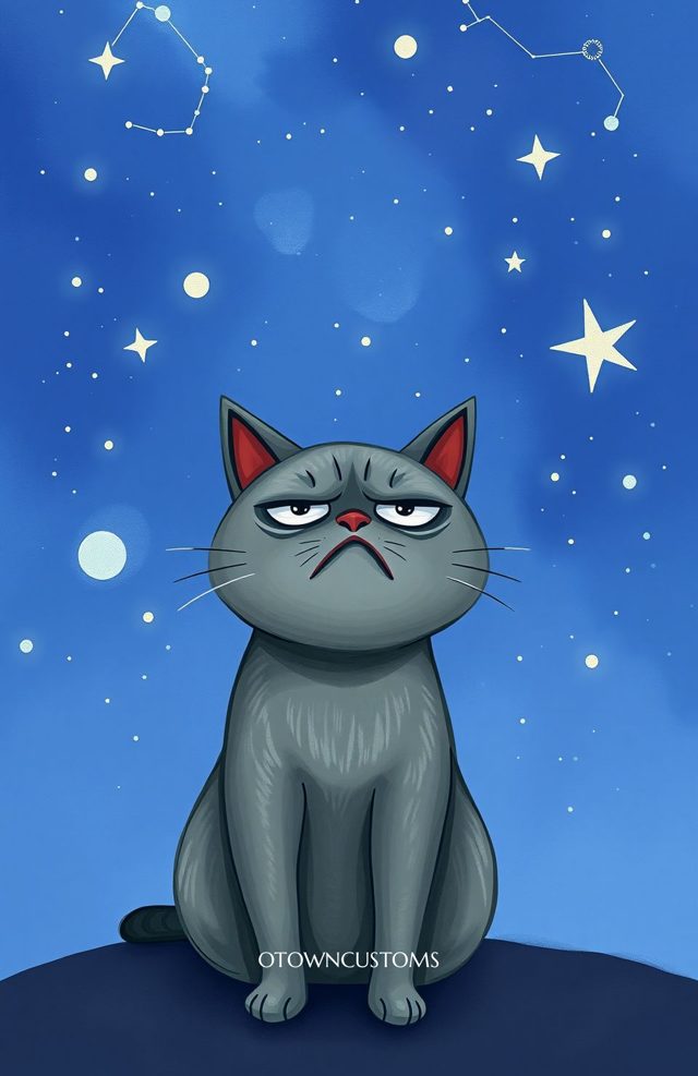 Grumpy Cat Stargazer Art