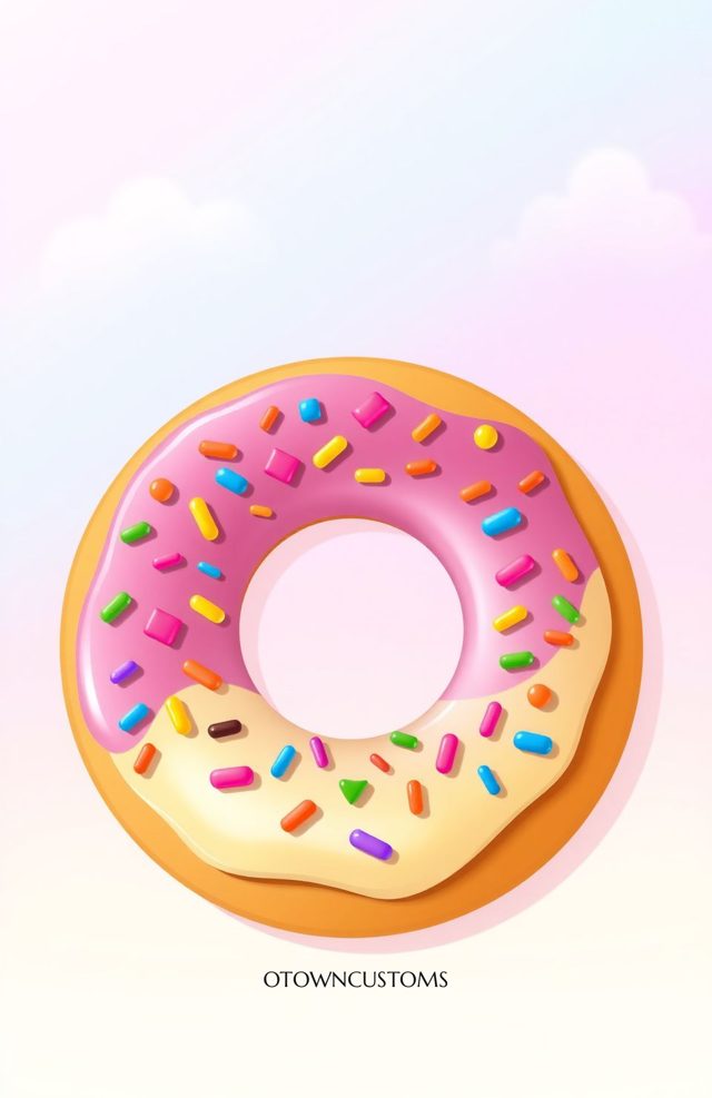 Cartoon Donut Sprinkle Sugar Rush