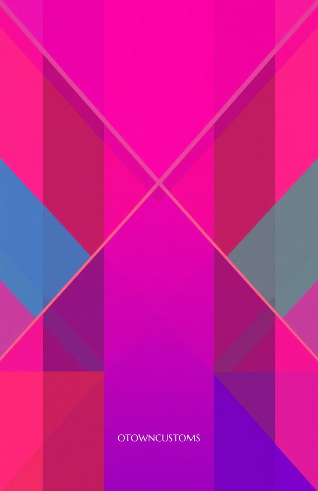 Geometric Rainbow Grid Overlay Gradient