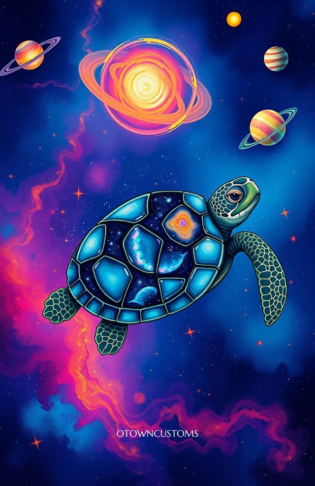 Galactic Space Turtle Journey