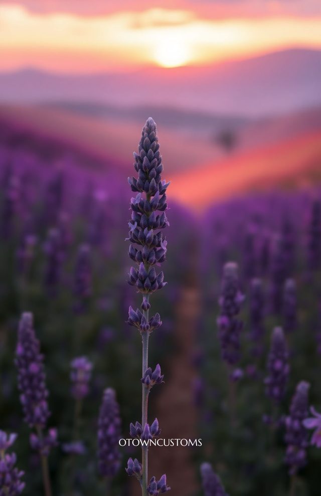 Lavender Field Dreamscape Soft Focus
