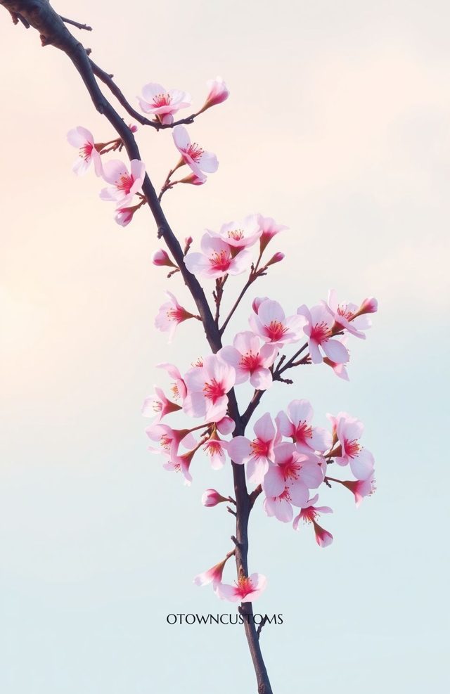 Blooming Cherry Blossom Branch