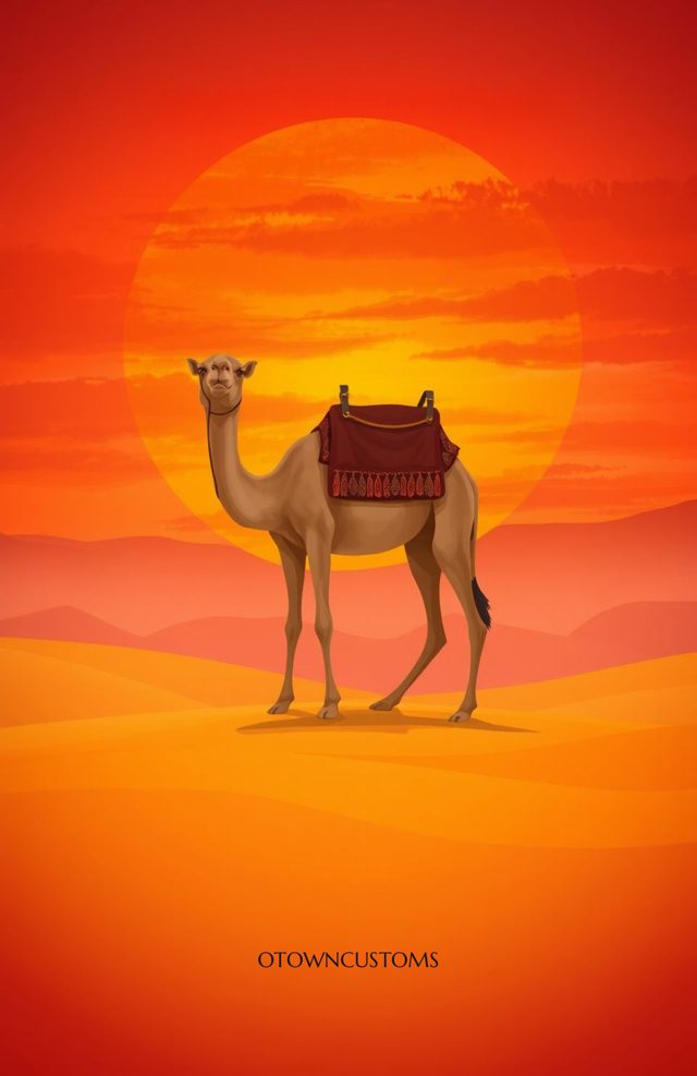 Desert Sunset Caravan