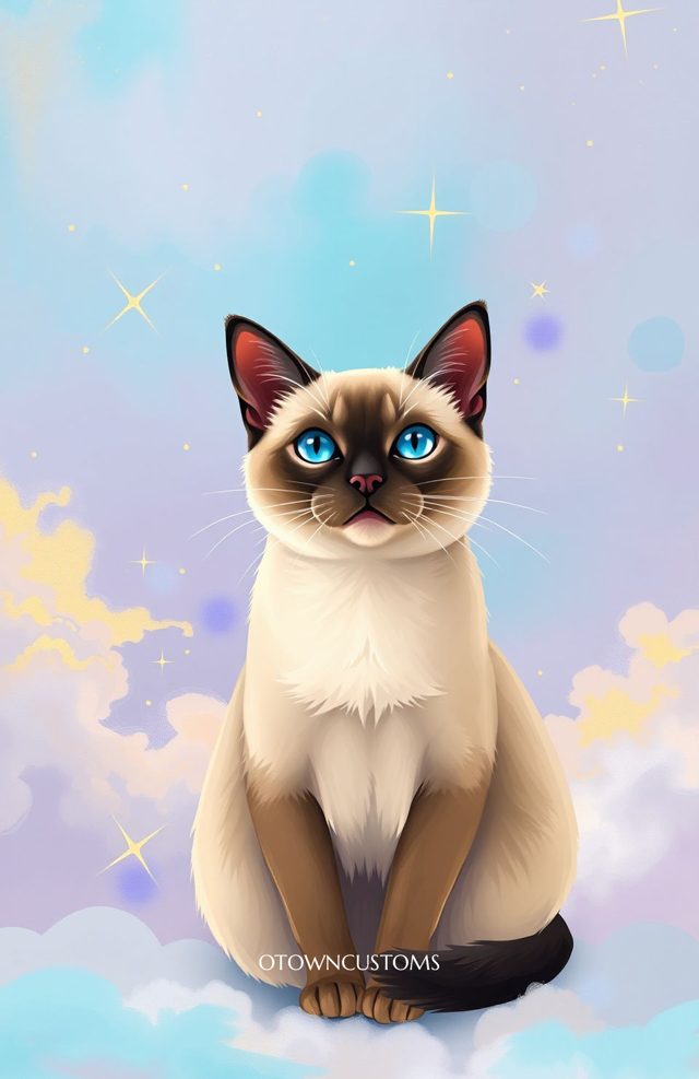 Celestial Guardian Cartoon Cat
