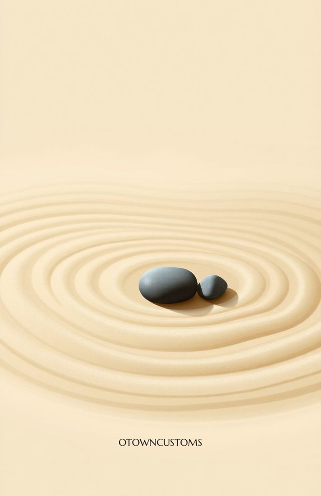 Zen Garden Phone Case Sand Ripples Minimalist Design