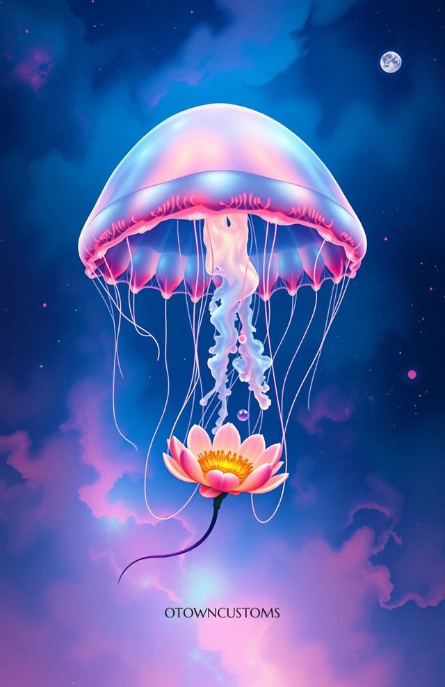 Cosmic Jelly Bloom Surreal
