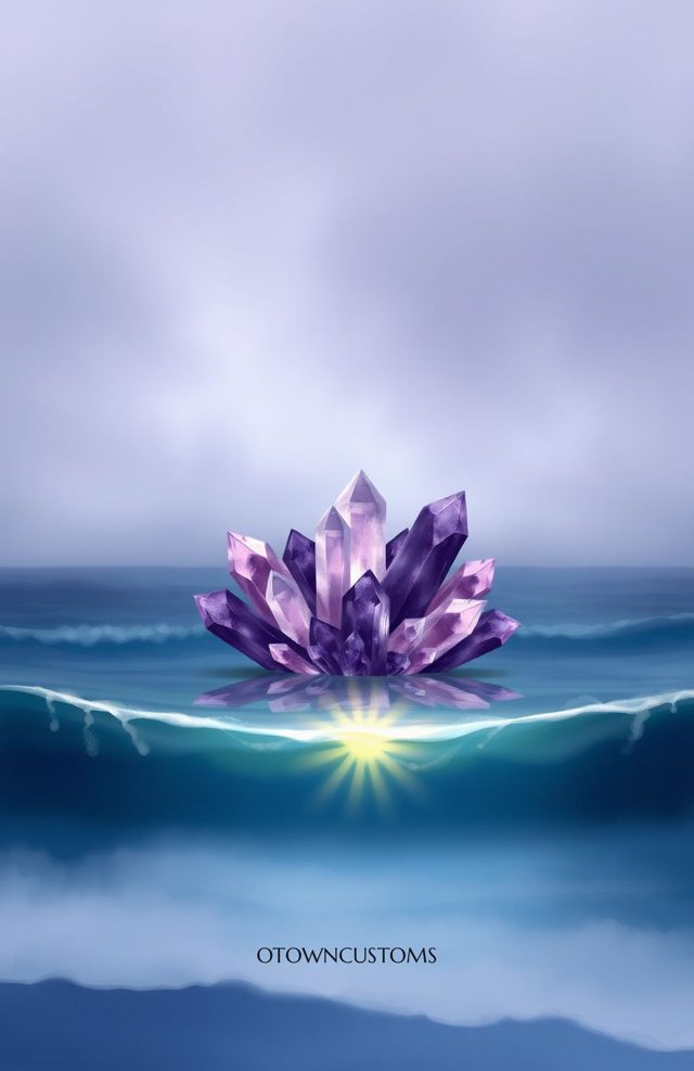 Mystic Crystal Cove Surreal Digital Art
