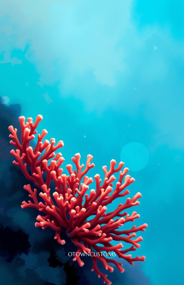Abstract Watercolor Phone Case Coral Reef Ocean For iPhone Samsung