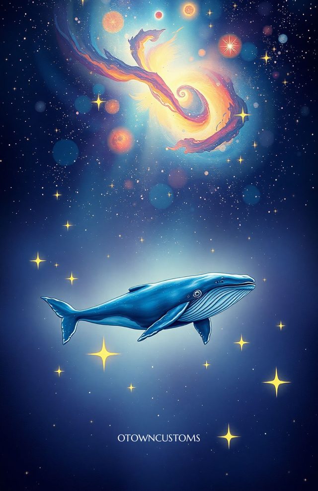 Whale Galaxy Art Space Stardust Dreams