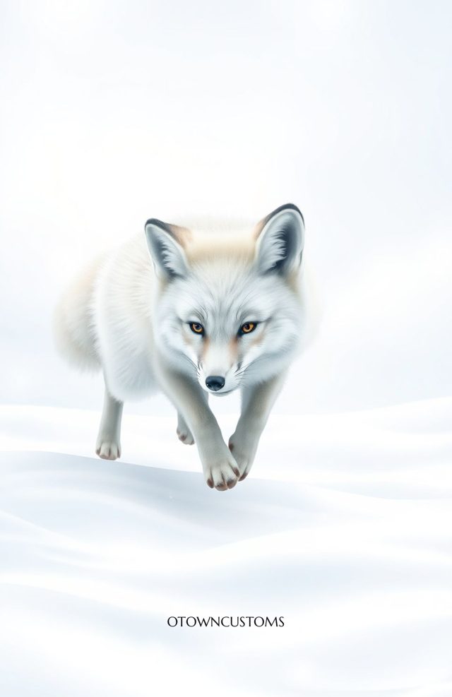 Playful Arctic Fox Realistic Art