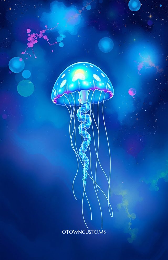 Cosmic Jellyfish Floating Dream