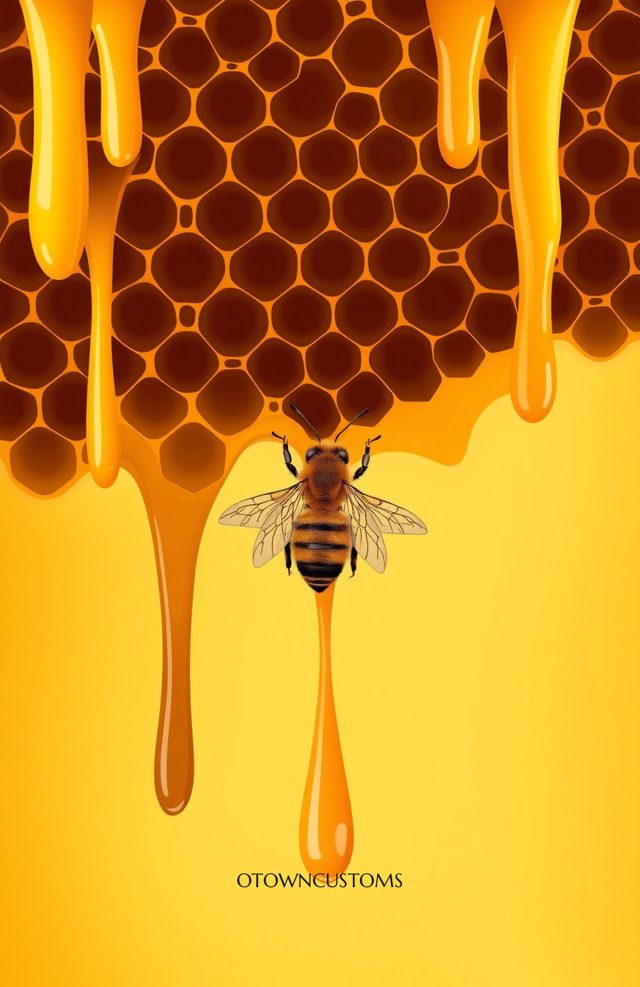 Dripping Honeycomb Bee Hive Realistic