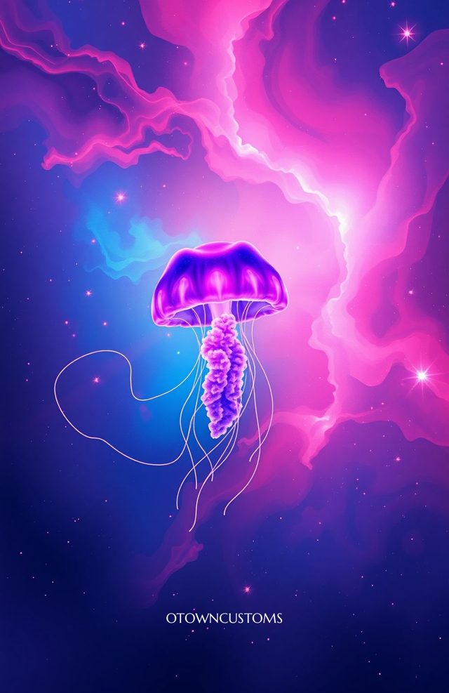 Cosmic Jellyfish Nebula Dream Neon
