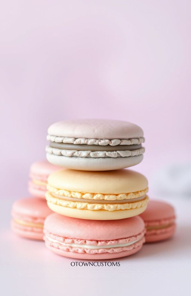 Food Photography Delicious Macaron Pastel Swirl