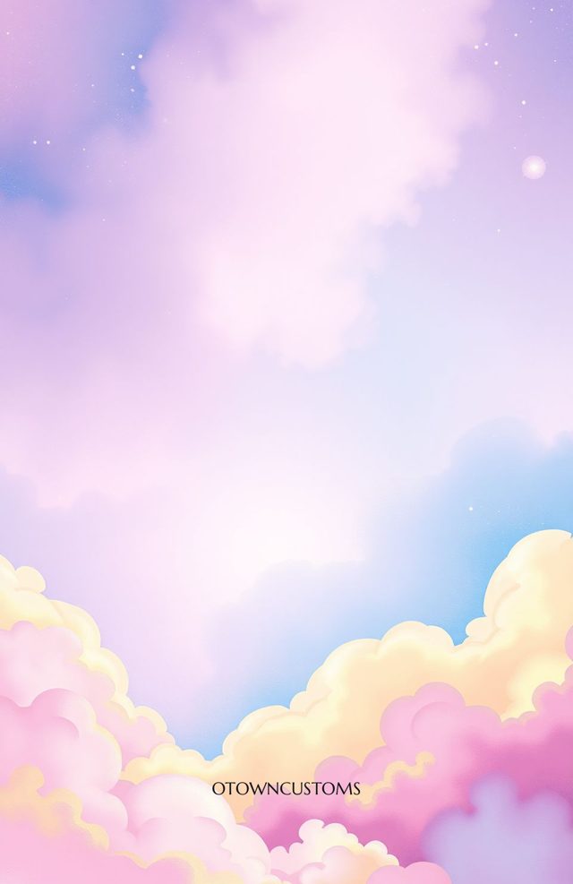 Dreamy Pastel Sky Galaxy Cloudscape