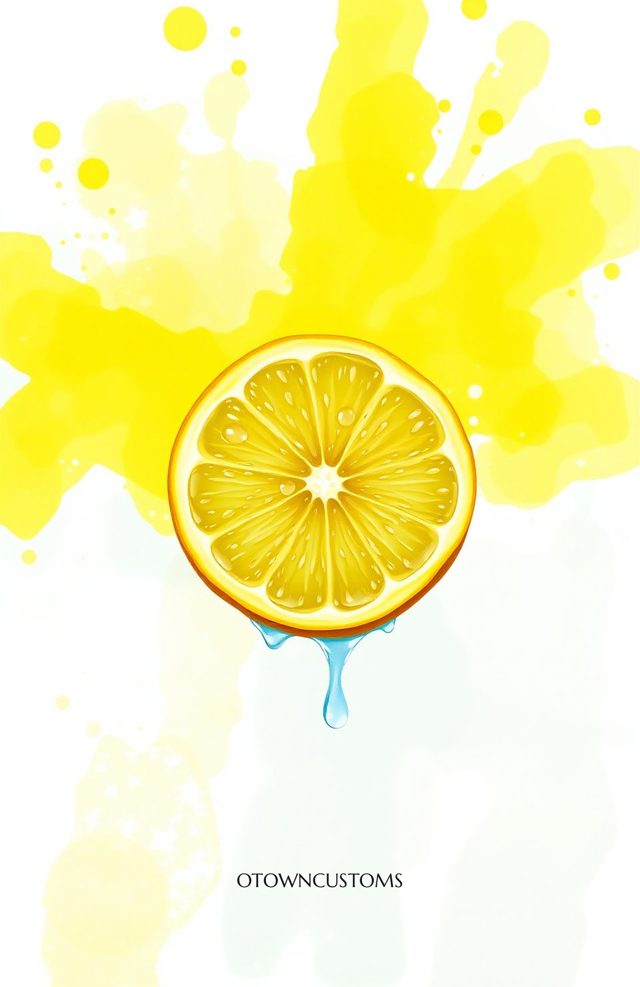 Juicy Lemon Slice Summer Splash