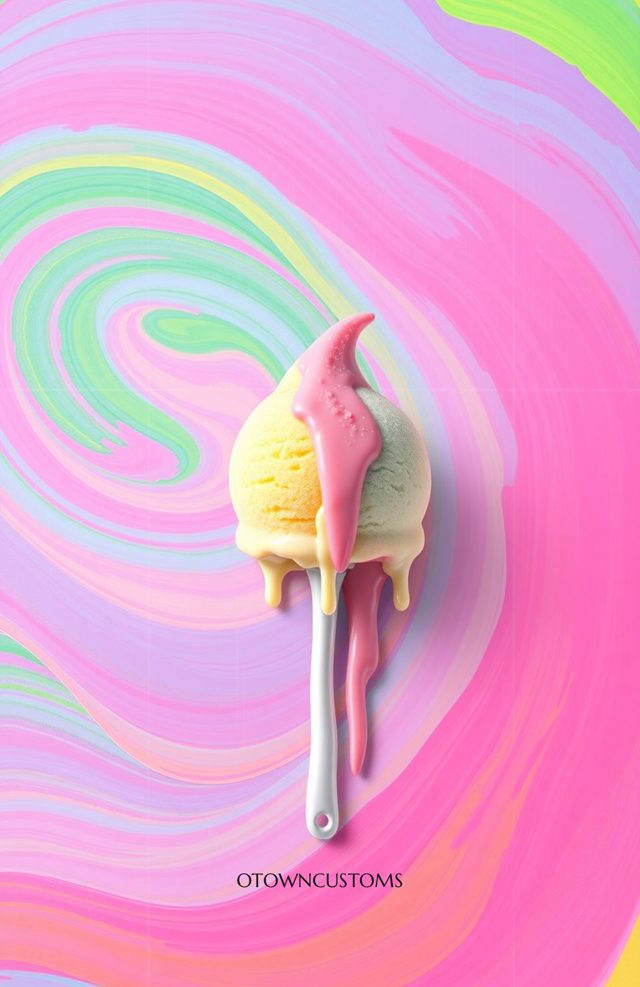 Psychedelic Abstract Rainbow Sherbet