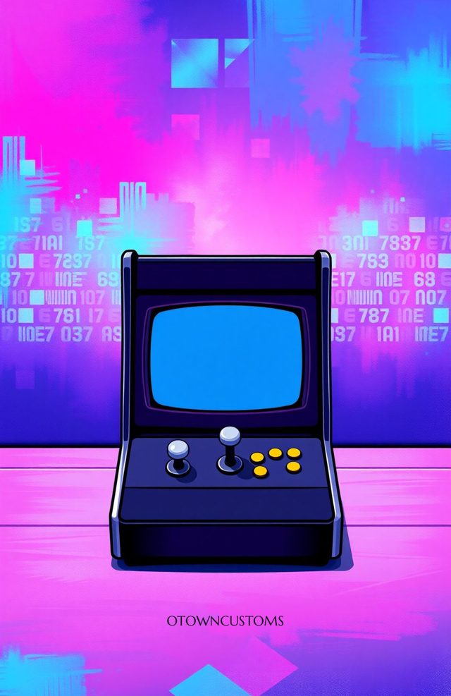 80s Arcade Neon Retro Game