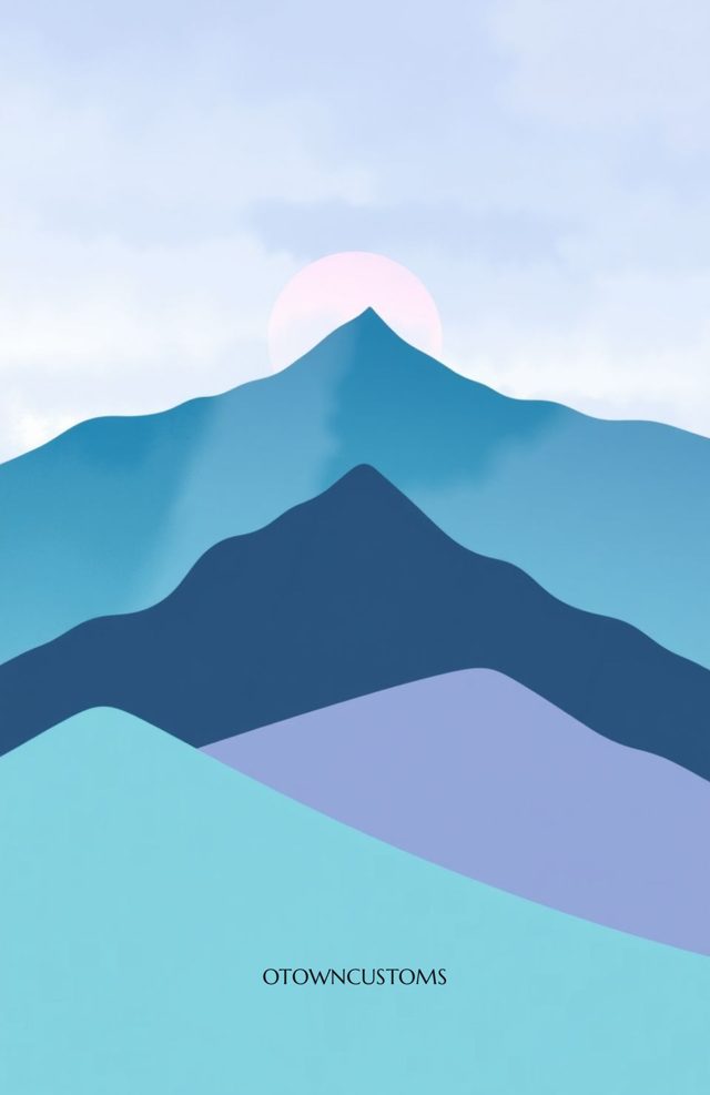 Minimalist Mountain Nature Serenity