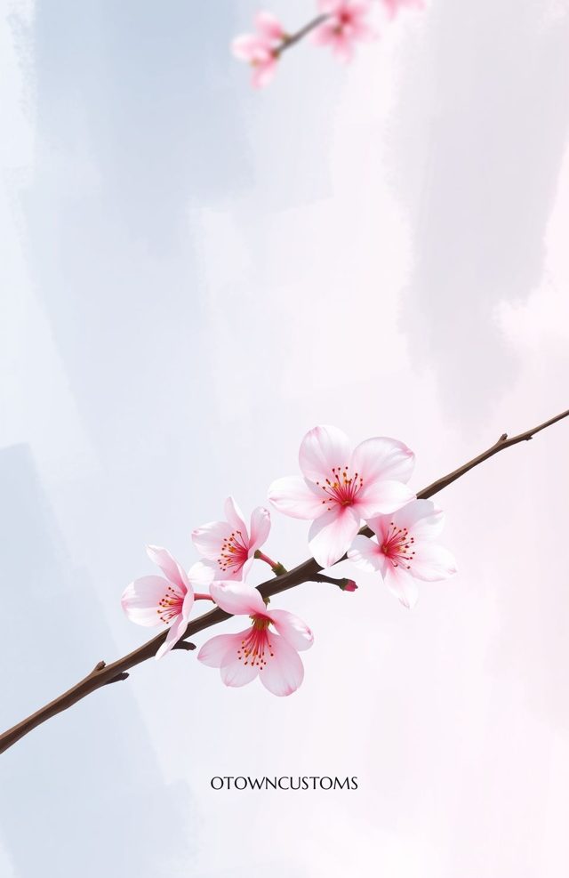 Watercolor Cherry Blossom Spring