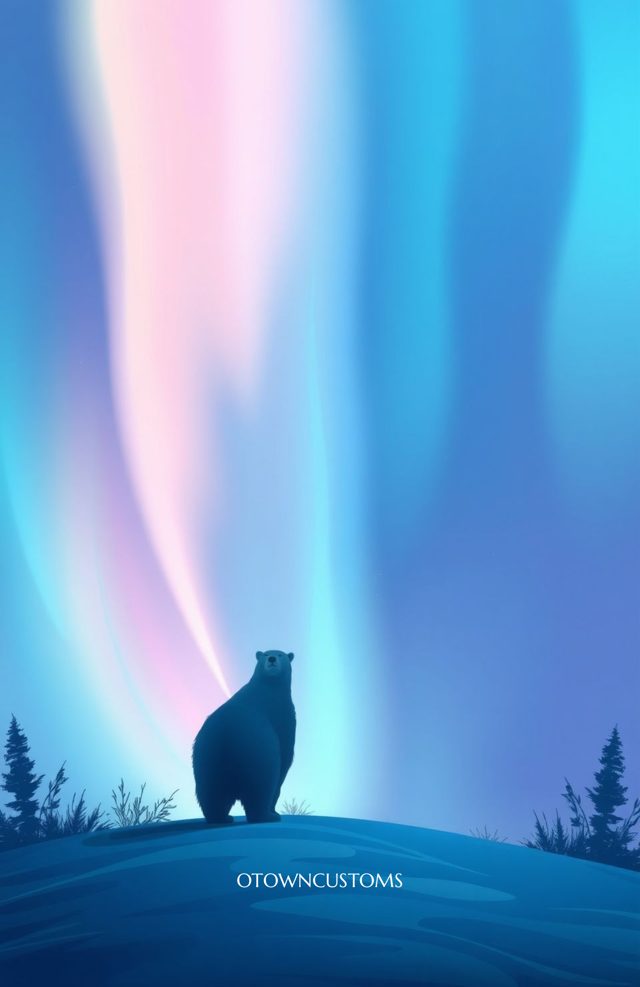 Polar Bear Aurora Borealis