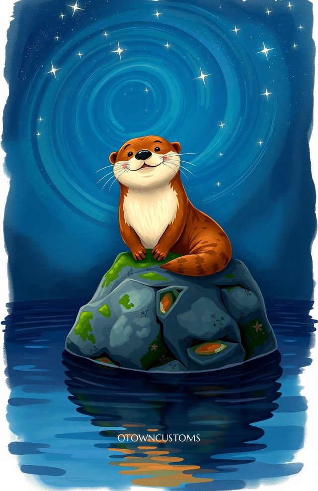 Charming River Otter Cute Animal