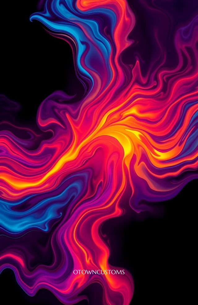 Liquid Abstract Neon