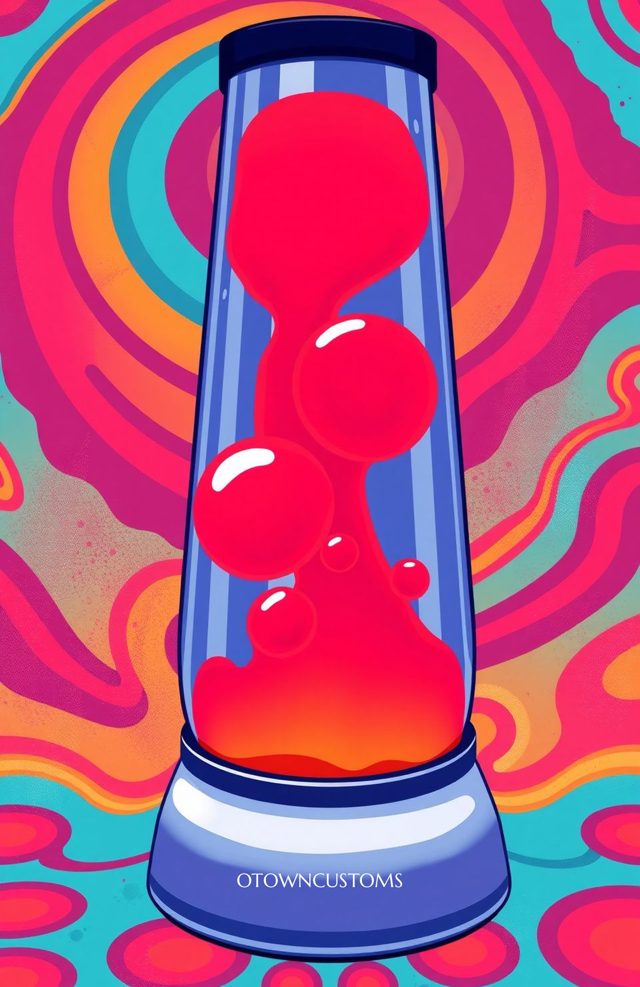Psychedelic Lava Lamp Retro