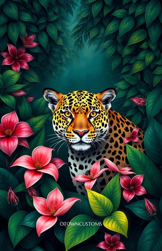 Jungle Jaguar In Bloom