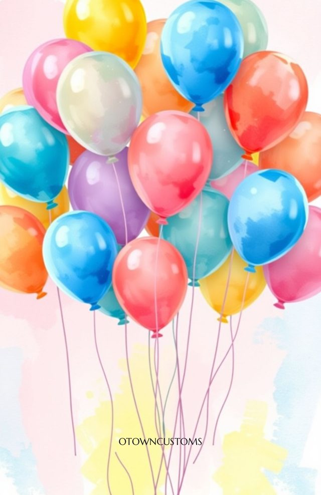 Dreamy Watercolor Balloons