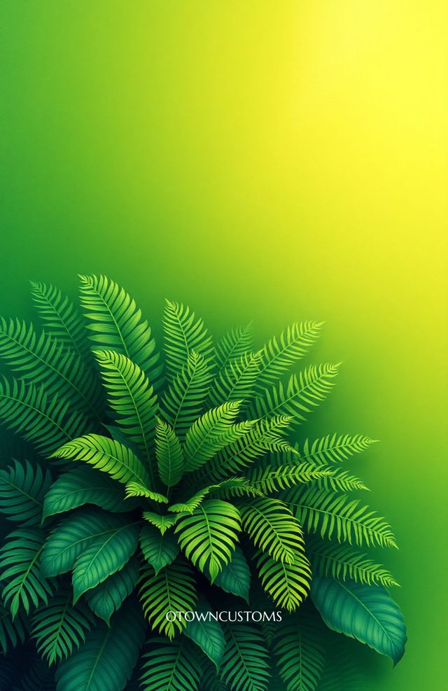 Vibrant Tropical Leaf Canopy