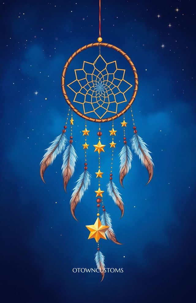 Dreamcatcher Art Bohemian Feathers Stars