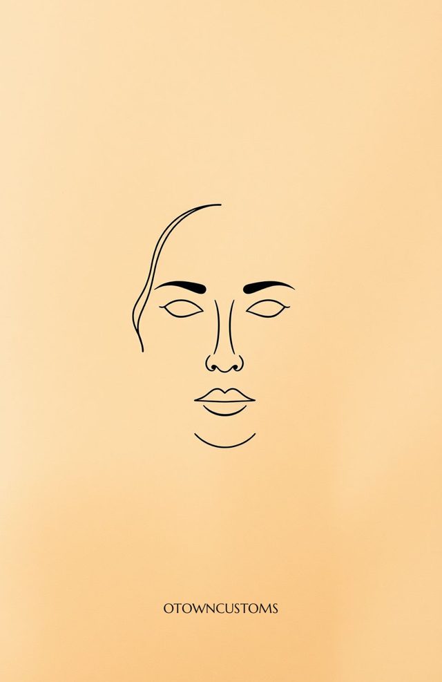 Minimalist Line Art Face