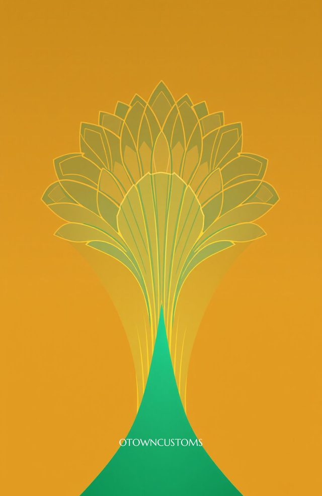 Art Deco Floral Abstract Geometric