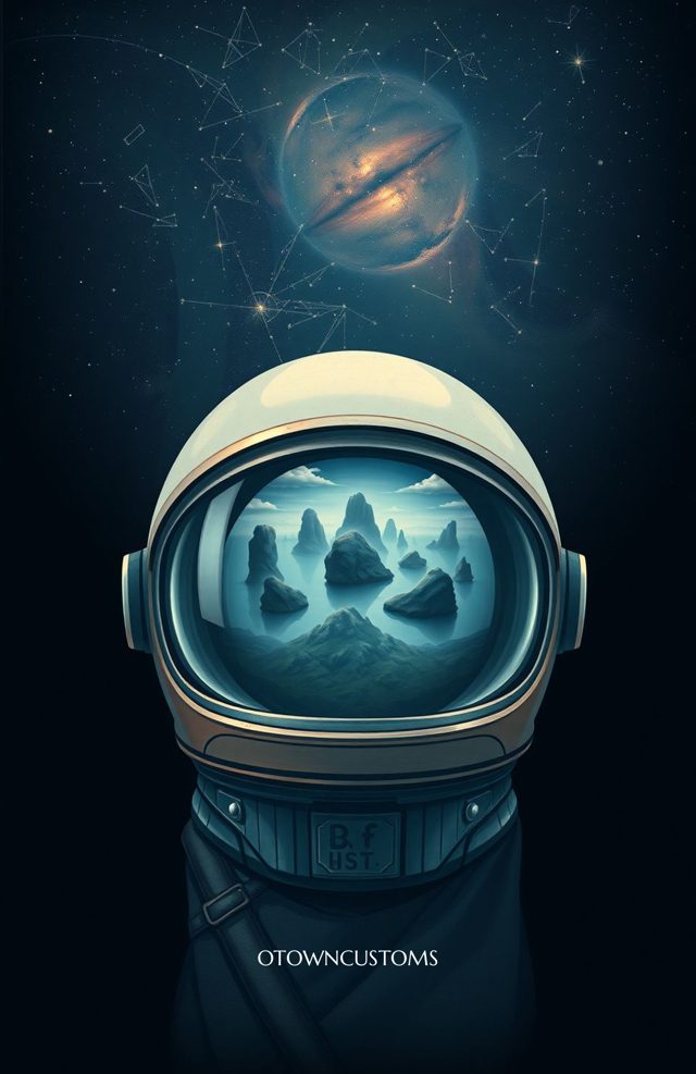 Cosmic Surreal Astronaut Space Gaze