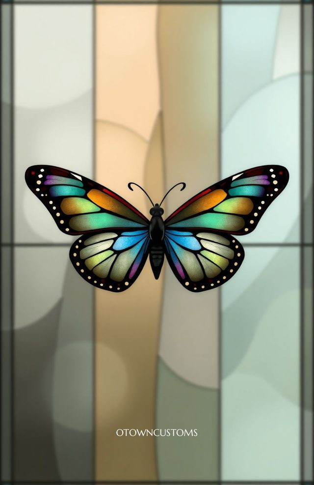 Stained Glass Butterfly Art