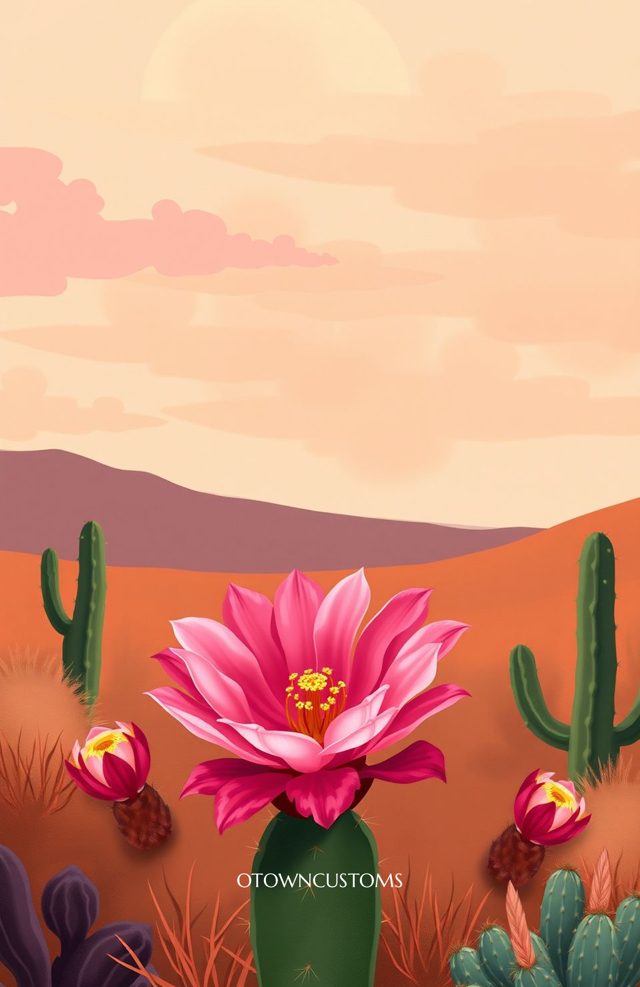 Desert Bloom Cactus Flower