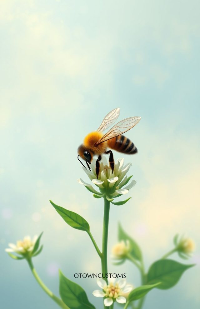 Macro Nature Honey Bee Clover Flower